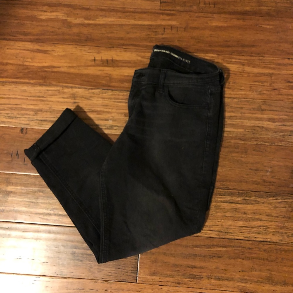 Old navy boyfriend Black jeans size 10